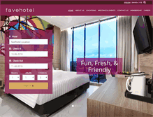 Tablet Screenshot of favehotels.com